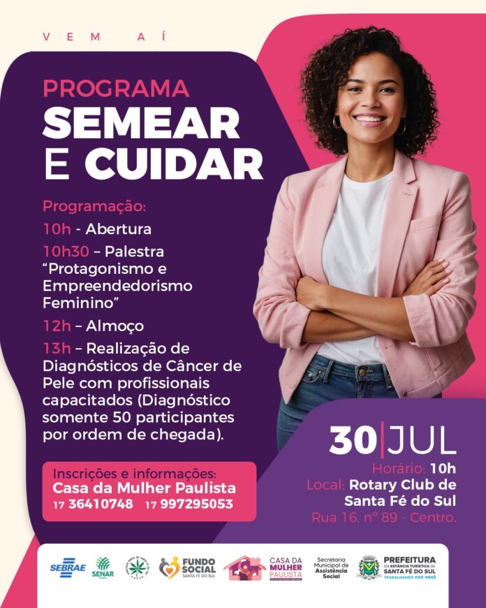 Programa Semear e Cuidar promove empreendedorismo feminino