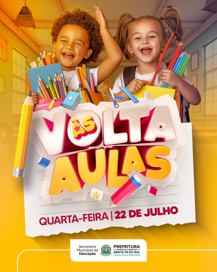 Rede Municipal de Ensino retoma aulas do segundo semestre no dia 22 de julho